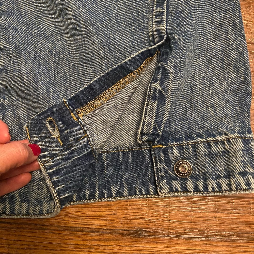 Favorite Daughter The Oliver Ultimate Baggy Wide Leg Jeans Sz 24 Button Austin - Picture 5 of 14